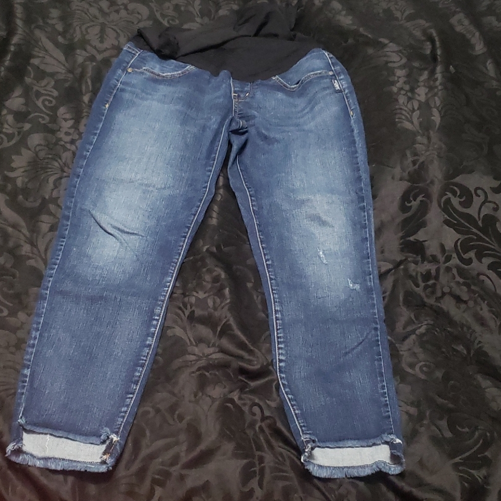 Silver maternity jeans